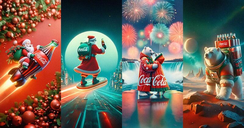quảng cáo của Coca-Cola ứng dụng AI