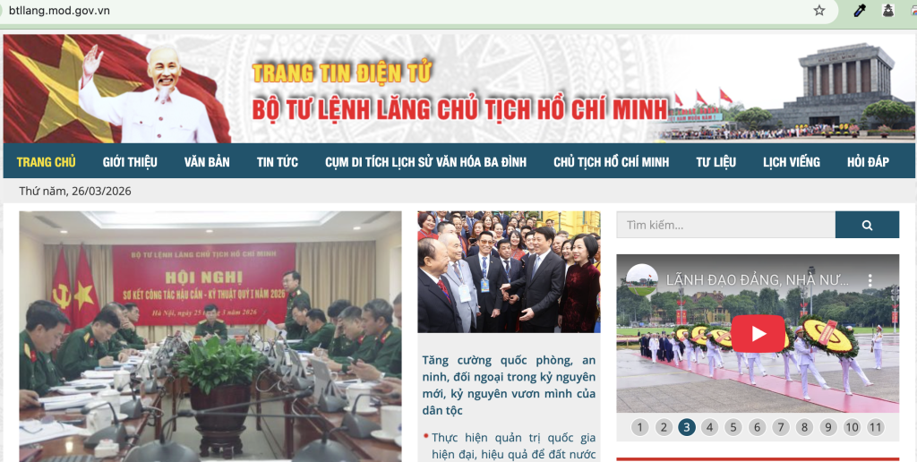 ECP Software làm phần mềm cho Ban quản lý Lăng Chủ tịch Hồ Chí Minh