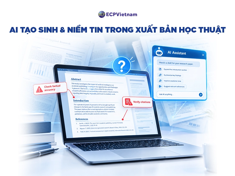 AI tạo sinh và khủng hoảng niềm tin trong xuất bản học thuật
